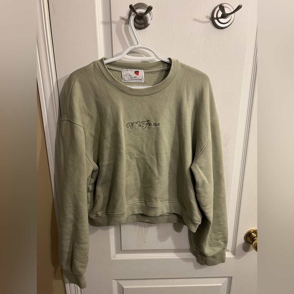 Green Embroidered Sweatshirt Mia Maples m.fraise